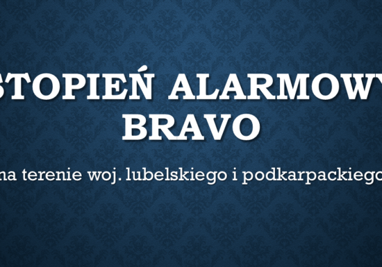 Szpital w czasie obowiązywania stopnia alarmowego BRAVO
